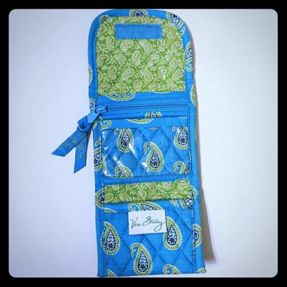 Vera Bradley blue and green wallet